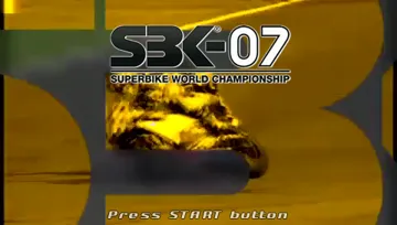 SBK-07 - Superbike World Championship (EU) screen shot title